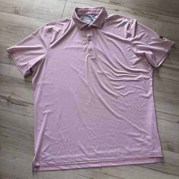 Johnnie-O Short Sleeve Polo Shirt Fox Golf Purple Performance Size XL - Picture 1 of 4